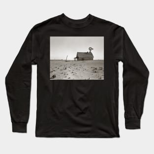 Dust Bowl Farm, 1938. Vintage Photo Long Sleeve T-Shirt